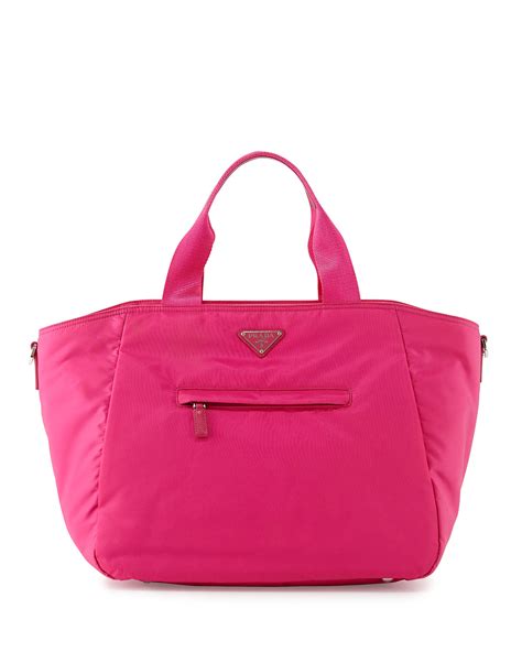 prada tessuto nylon bag pink|Prada nylon vela bag.